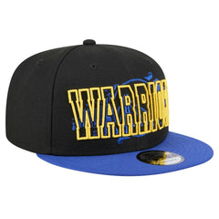 New Era - Golden State Warriors Sport Night Splatter 2-Tone 9FIFTY Snapback Hat - Black/Royal