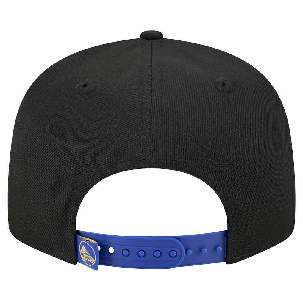 New Era - Golden State Warriors Sport Night Splatter 2-Tone 9FIFTY Snapback Hat - Black/Royal