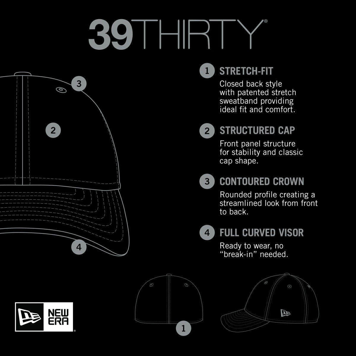 New Era - Los Angeles Lakers Sport Night 39THIRTY Flex Hat - Purple