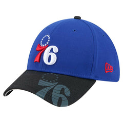 New Era - Philadelphia 76ers Sport Night Visor Hit 39THIRTY Flex Hat - Royal/Black