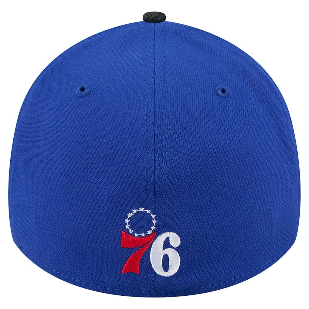 New Era - Philadelphia 76ers Sport Night Visor Hit 39THIRTY Flex Hat - Royal/Black