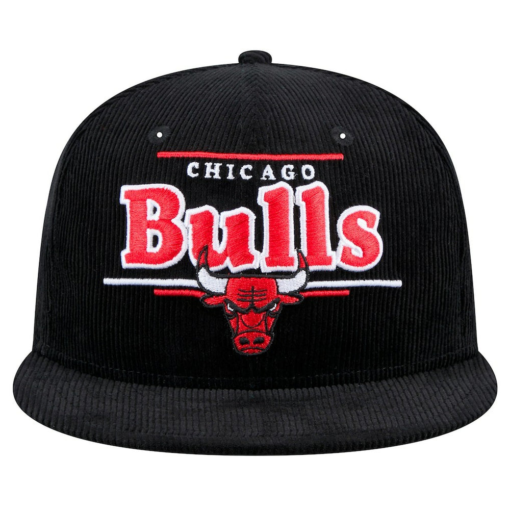 New Era - Chicago Bulls Throwback Display Corduroy 9FIFTY Snapback Hat - Black