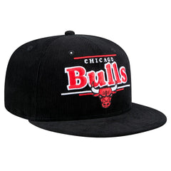 New Era - Chicago Bulls Throwback Display Corduroy 9FIFTY Snapback Hat - Black