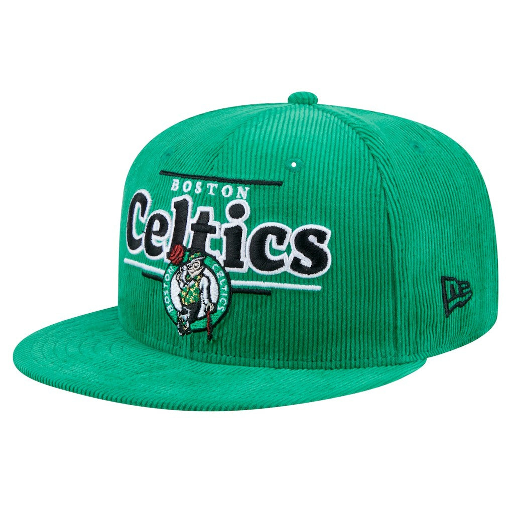 New Era - Boston Celtics Throwback Display Corduroy 9FIFTY Snapback Hat - Kelly Green