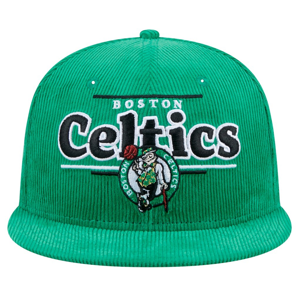 New Era - Boston Celtics Throwback Display Corduroy 9FIFTY Snapback Hat - Kelly Green