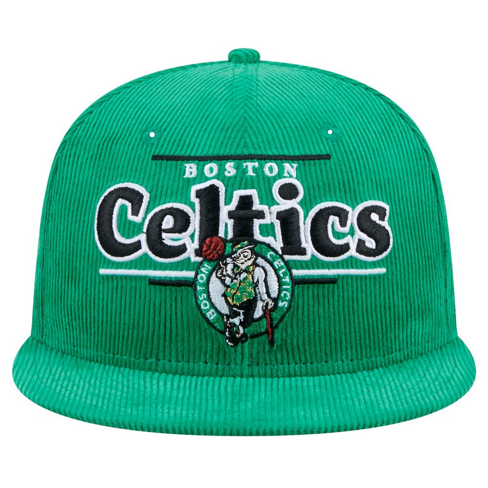 New Era - Boston Celtics Throwback Display Corduroy 9FIFTY Snapback Hat - Kelly Green