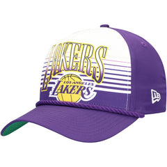 New Era -  Los Angeles Lakers Purple Throwback Gradient A-Frame 9FORTY Adjustable Hat