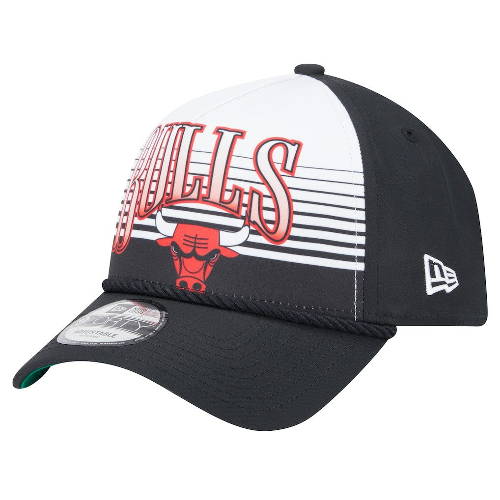 New Era -  Chicago Bulls Black Throwback Gradient A-Frame 9FORTY Adjustable Hat