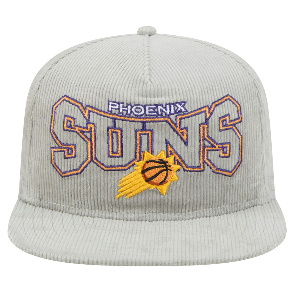 New Era - Phoenix Suns Throwback Corduroy Golfer Snapback Hat - Gray