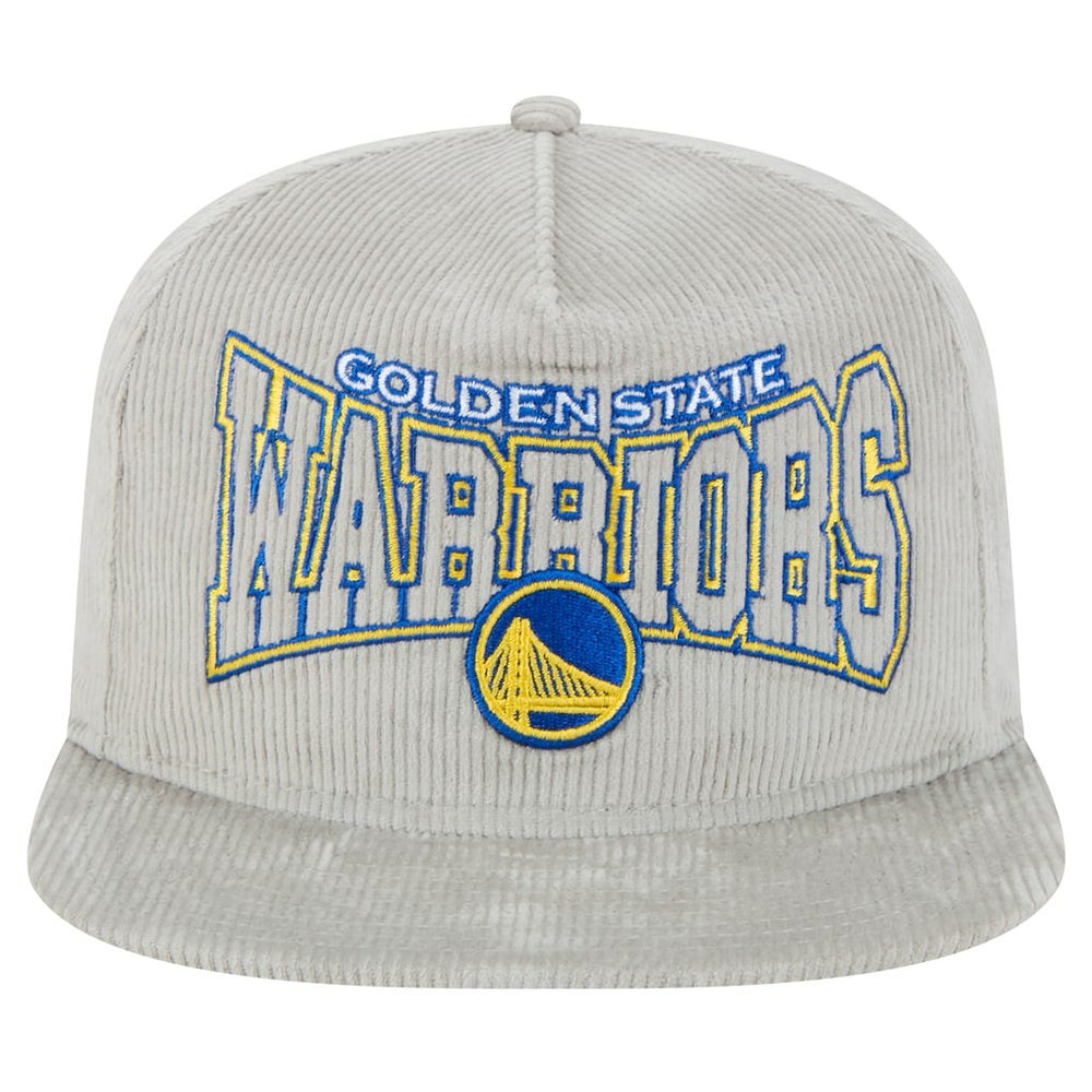 New Era - Golden State Warriors Throwback Corduroy Golfer Snapback Hat - Gray