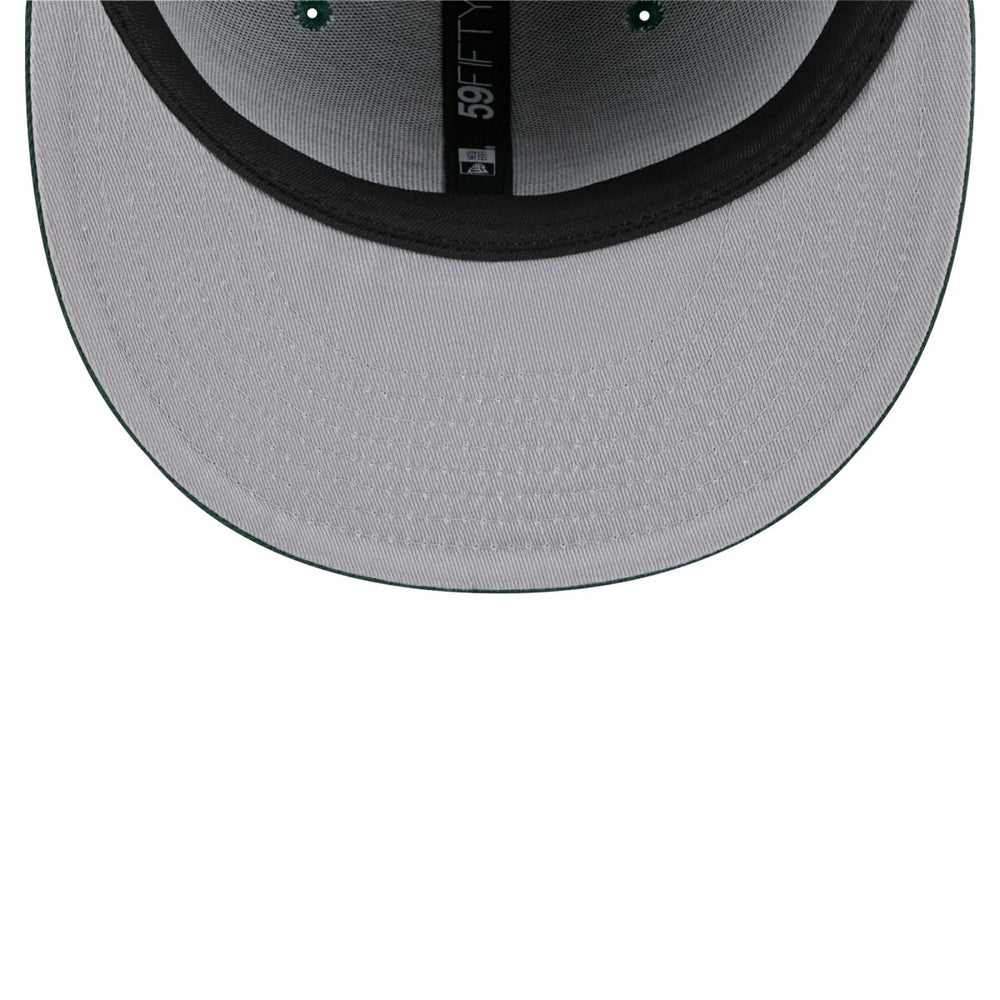 New Era - Milwaukee Bucks Throwback Pennant 59FIFTY Fitted Hat - Hunter Green