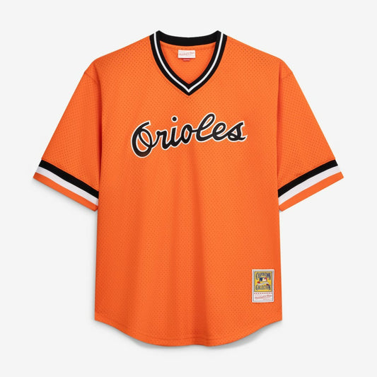 Cal Ripken Jr. Baltimore Orioles Profile Big & Tall Cooperstown Collection Mesh Batting Practice Jersey - Orange | MLB Jerseys