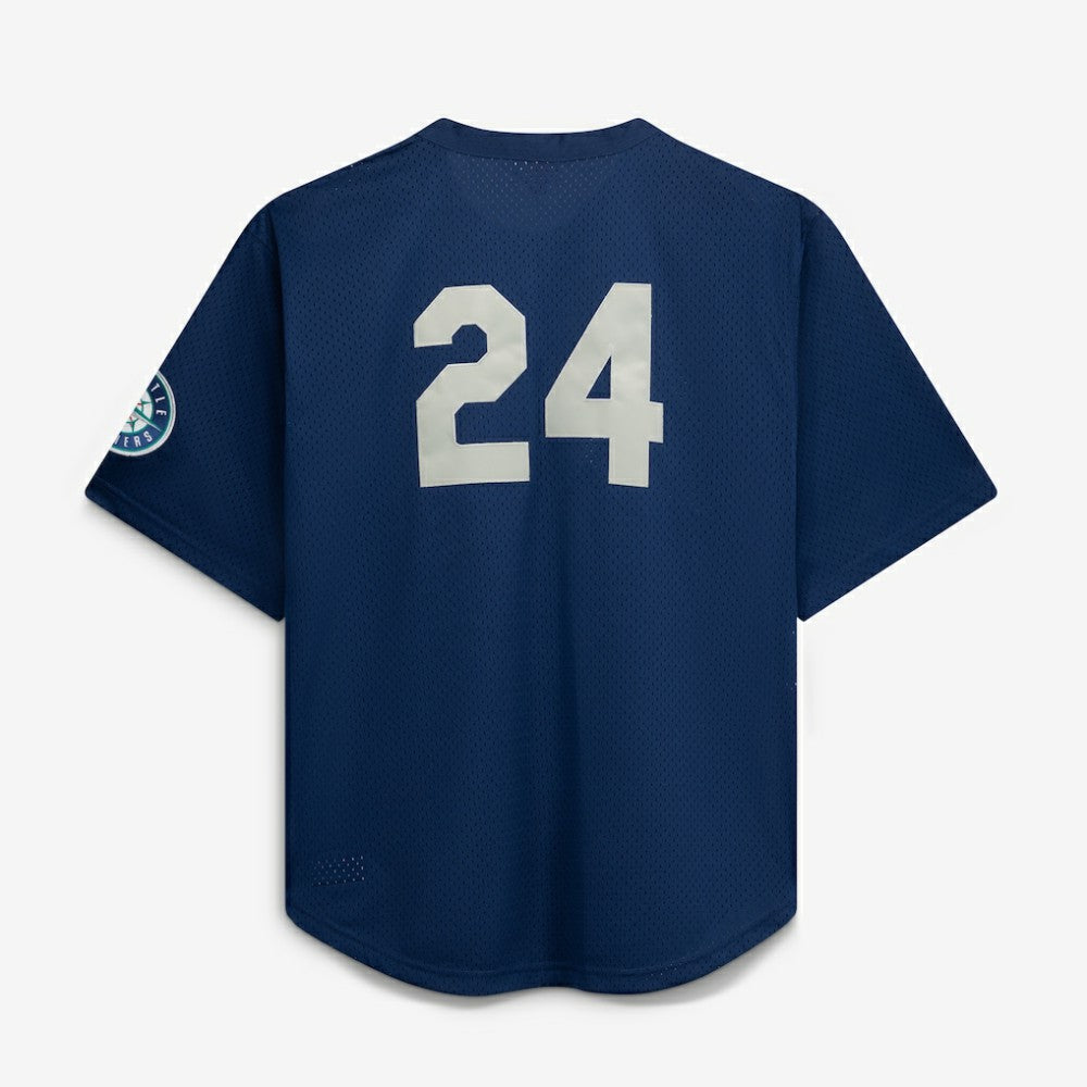 Seattle Mariners Mitchell & Ness Big & Tall Cooperstown Collection Mesh Batting Practice Jersey - Navy | MLB Jerseys