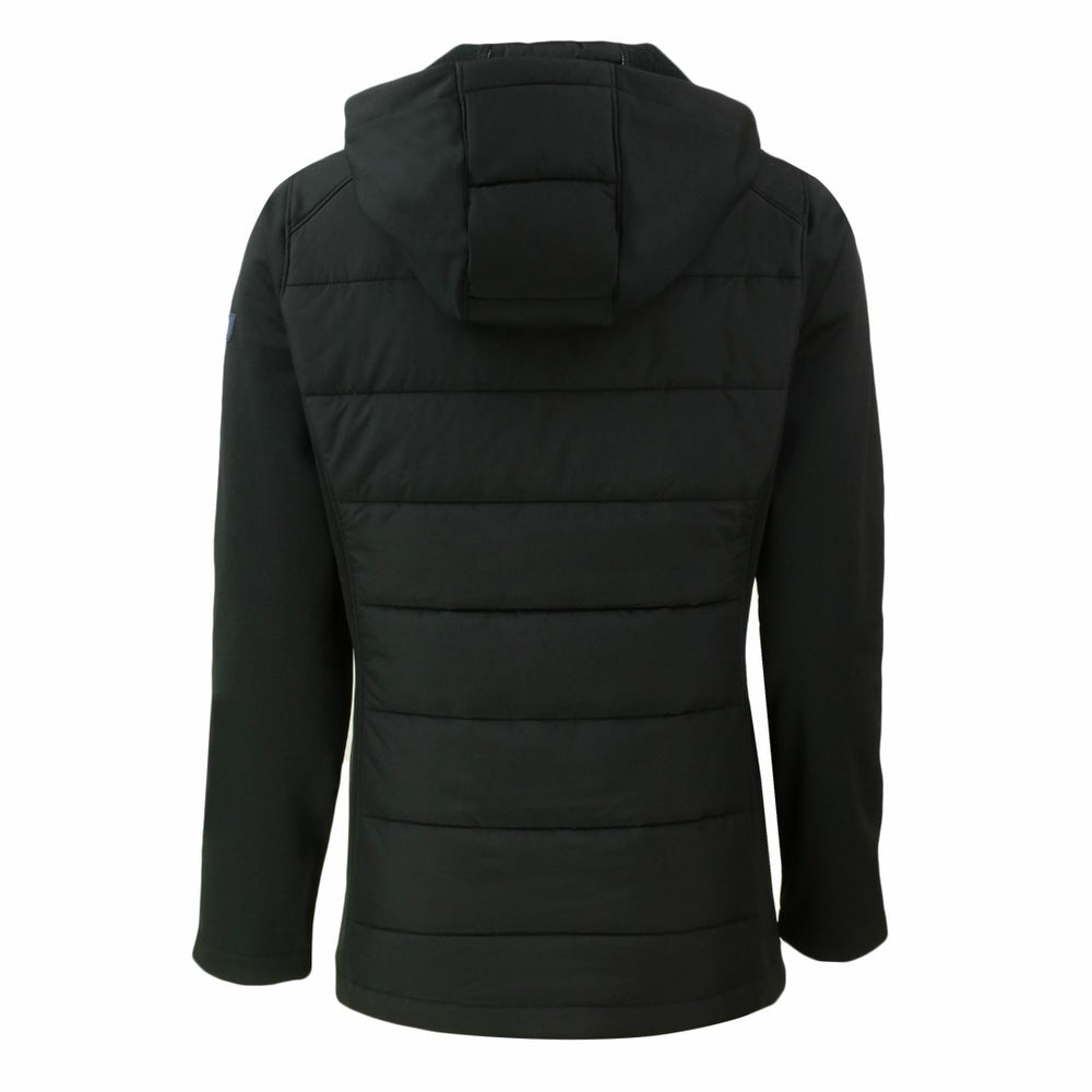 Green Bay Packers Cutter & Buck Women's Evoke PrimaLoft Hybrid Eco Softshell Recycled Full-Zip Hooded Jacket Black - NFL