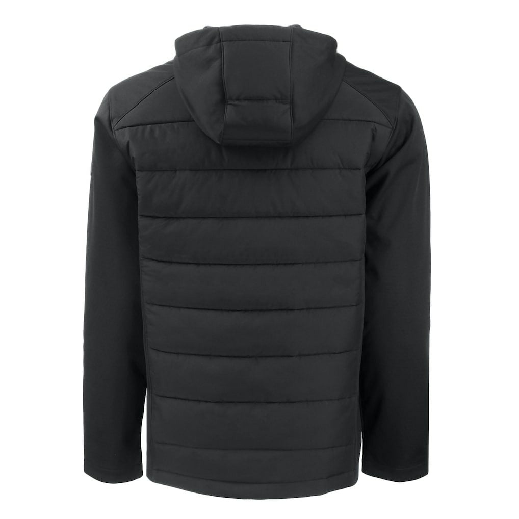 Baltimore Ravens Cutter & Buck Evoke PrimaLoft Hybrid Eco Softshell Recycled Full-Zip Hooded Jacket Black - NFL