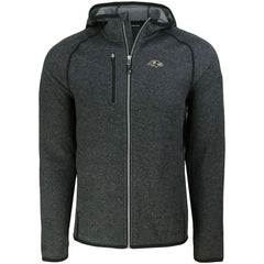 Baltimore Ravens Cutter & Buck Mainsail Full-Zip Hooded Jacket Heather Charcoal - NFL