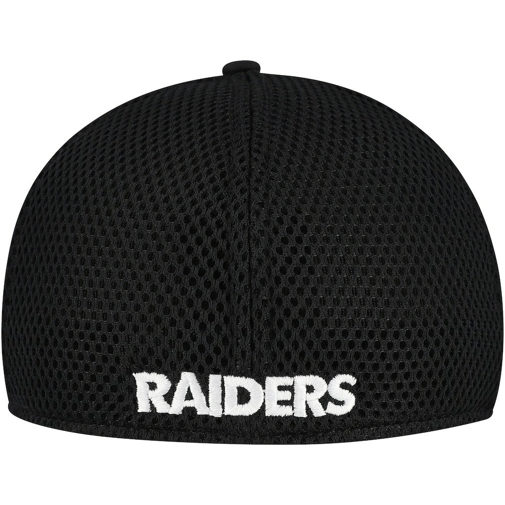 New Era Las Vegas Raiders Black Main Neo 39THIRTY Flex Hat - NFL