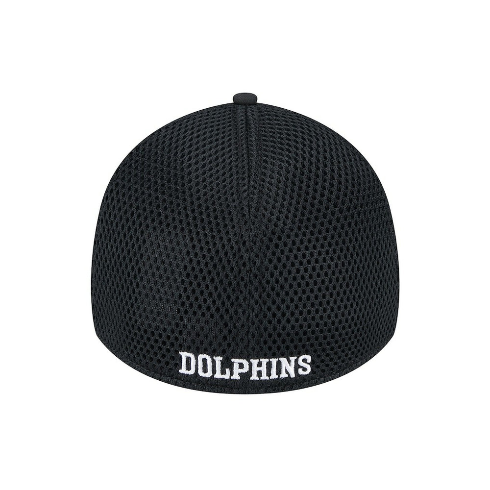 New Era Miami Dolphins Black Main Neo 39THIRTY Flex Hat - NFL
