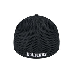New Era Miami Dolphins Black Main Neo 39THIRTY Flex Hat - NFL