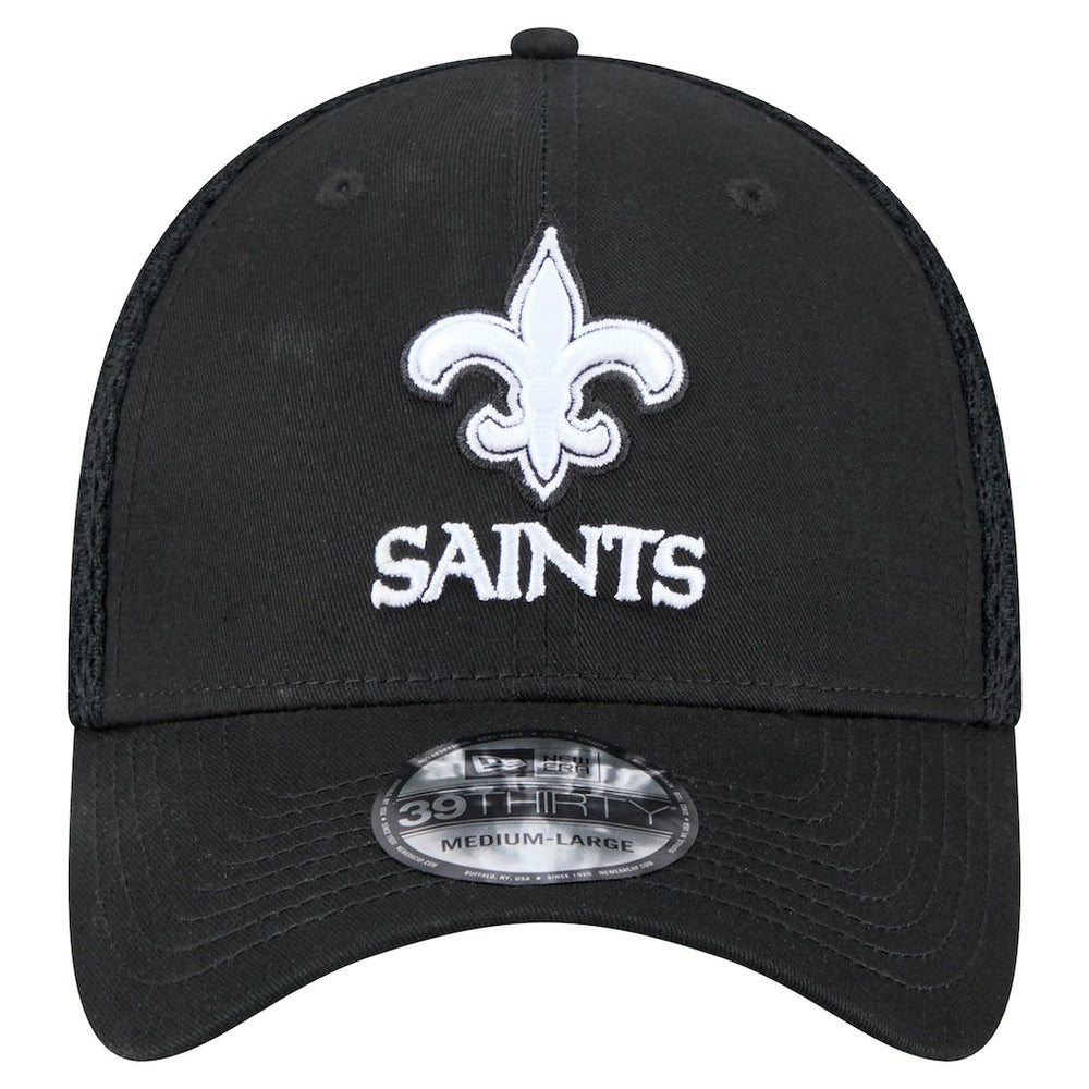 New Era New Orleans Saints Black Main Neo 39THIRTY Flex Hat - NFL