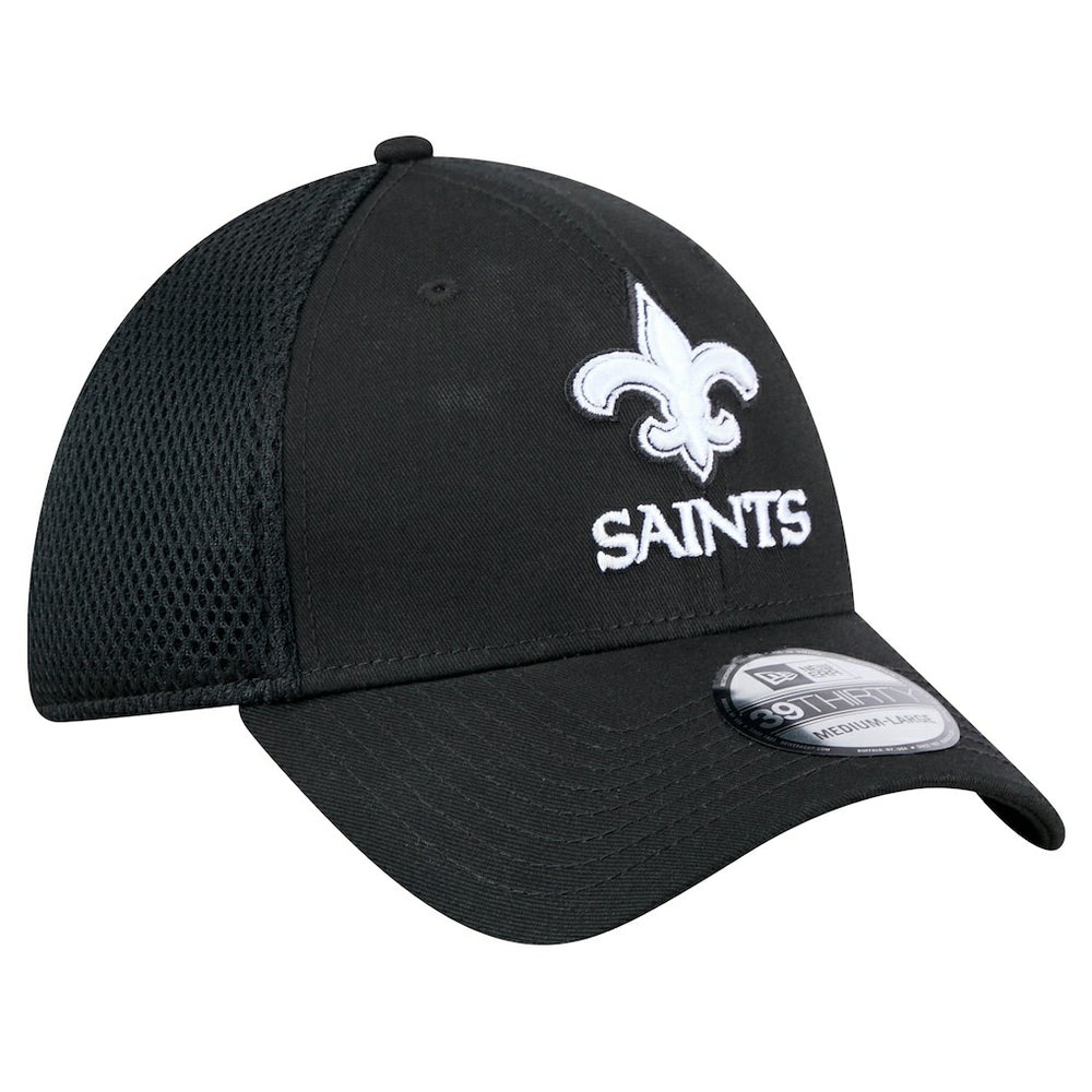 New Era New Orleans Saints Black Main Neo 39THIRTY Flex Hat - NFL