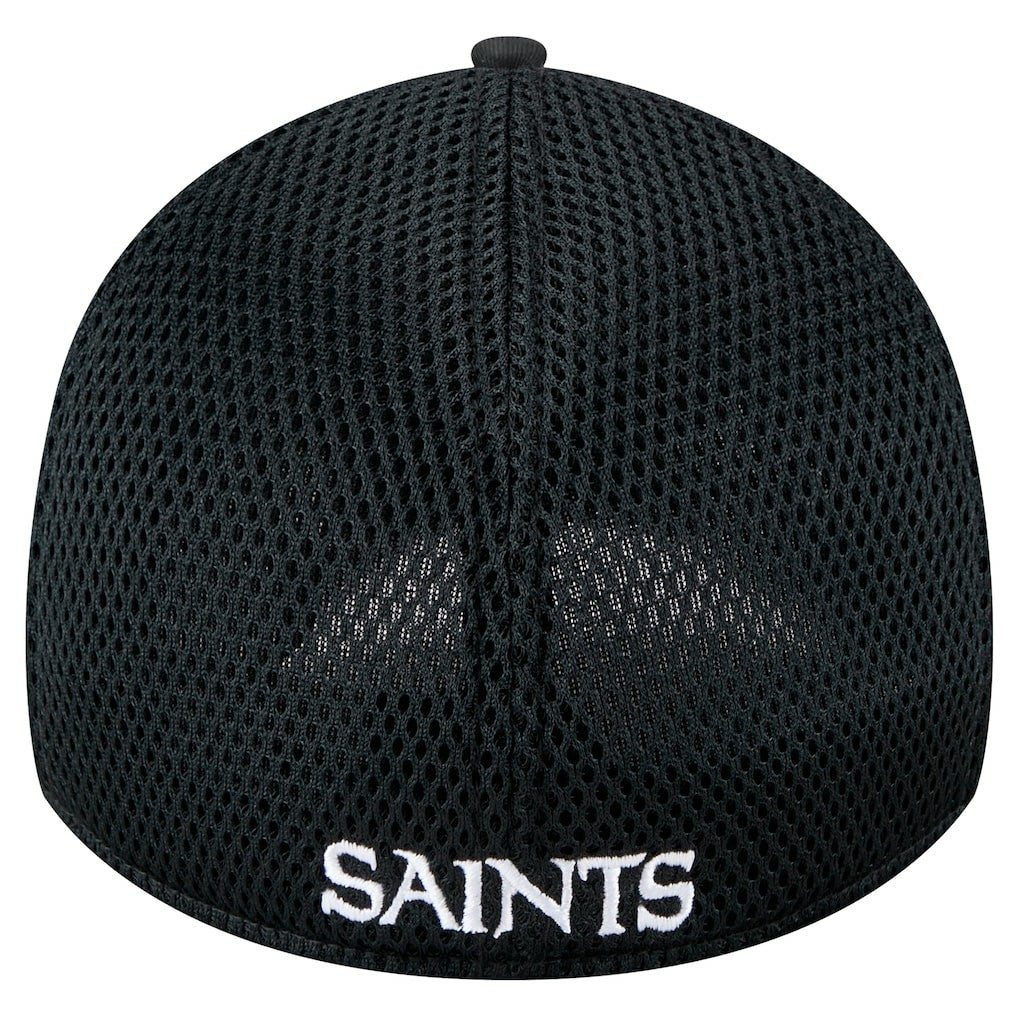 New Era New Orleans Saints Black Main Neo 39THIRTY Flex Hat - NFL