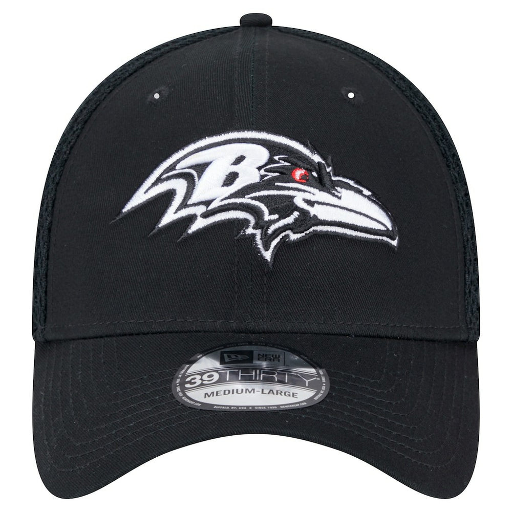 New Era Baltimore Ravens Black Main Neo 39THIRTY Flex Hat - NFL