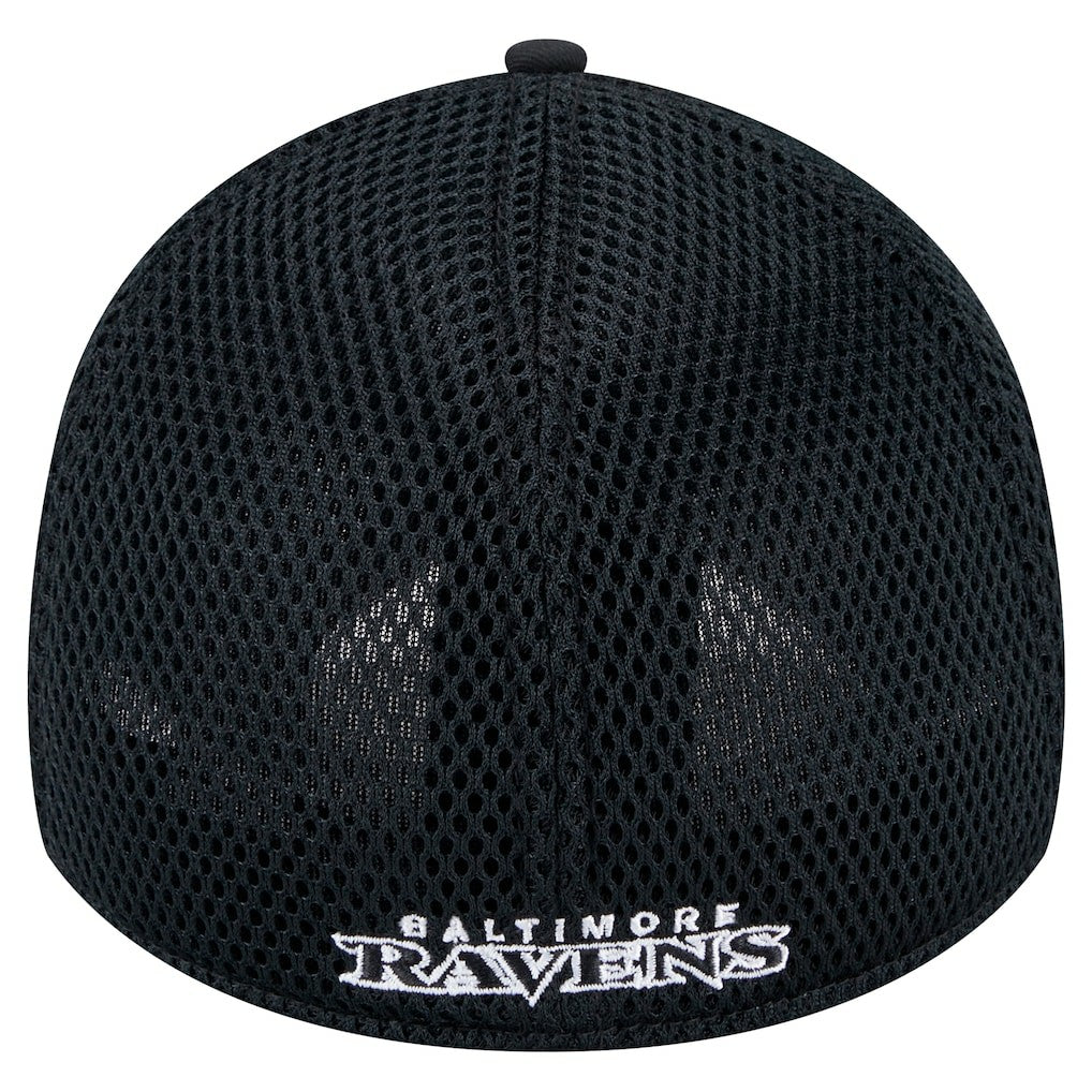 New Era Baltimore Ravens Black Main Neo 39THIRTY Flex Hat - NFL