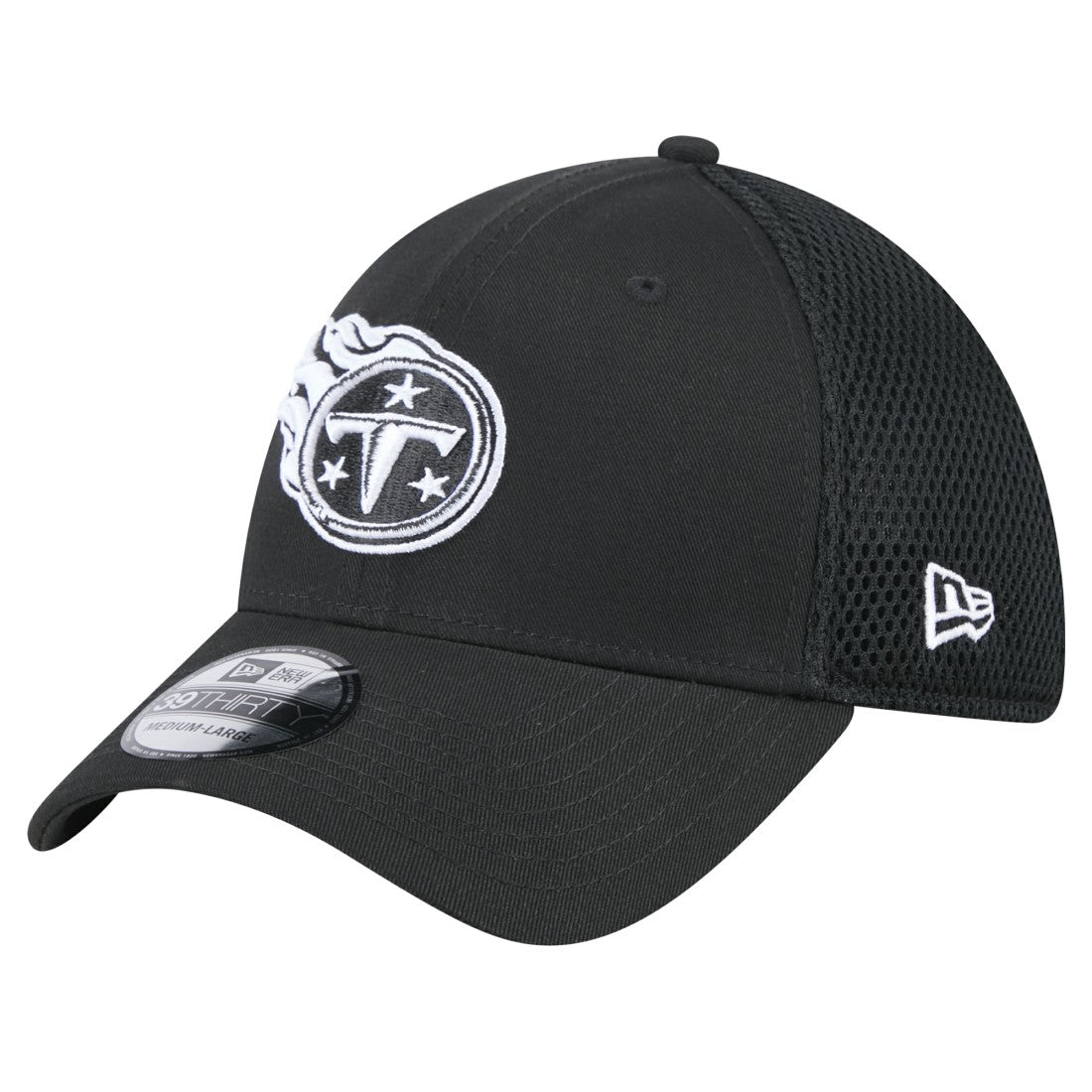 New Era Tennessee Titans Black Main Neo 39THIRTY Flex Hat - NFL
