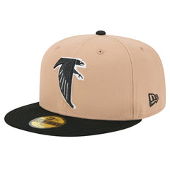 Atlanta Falcons New Era Throwback Logo Main 59FIFTY Fitted Hat Tan - NFL