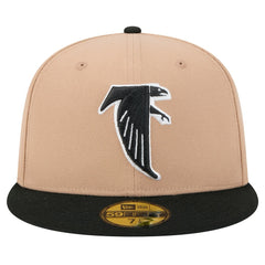 Atlanta Falcons New Era Throwback Logo Main 59FIFTY Fitted Hat Tan - NFL