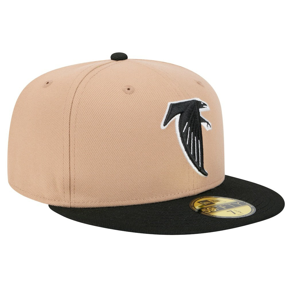 Atlanta Falcons New Era Throwback Logo Main 59FIFTY Fitted Hat Tan - NFL