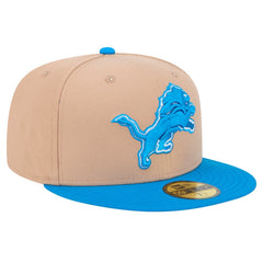 Detroit Lions New Era Logo Main 59FIFTY Fitted Hat Tan - NFL