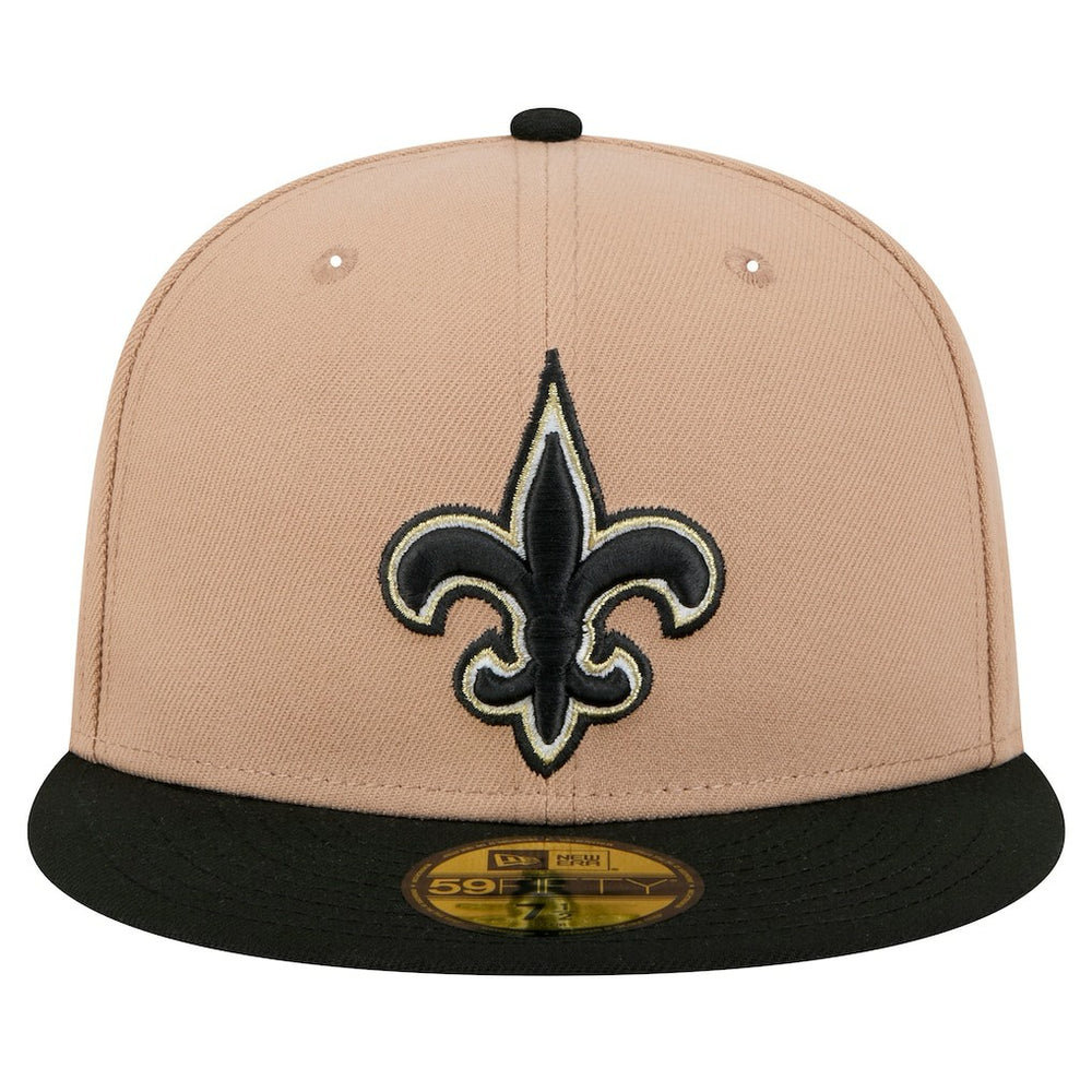New Orleans Saints New Era Logo Main 59FIFTY Fitted Hat Tan - NFL