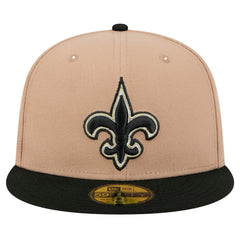 New Orleans Saints New Era Logo Main 59FIFTY Fitted Hat Tan - NFL