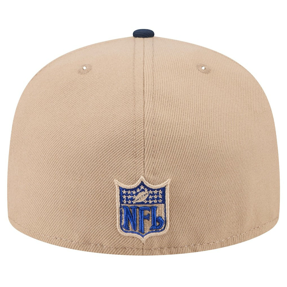 New York Giants New Era Wordmark Logo Main 59FIFTY Fitted Hat Tan - NFL