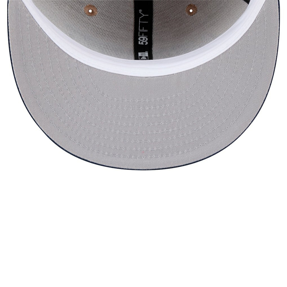 New York Giants New Era Wordmark Logo Main 59FIFTY Fitted Hat Tan - NFL