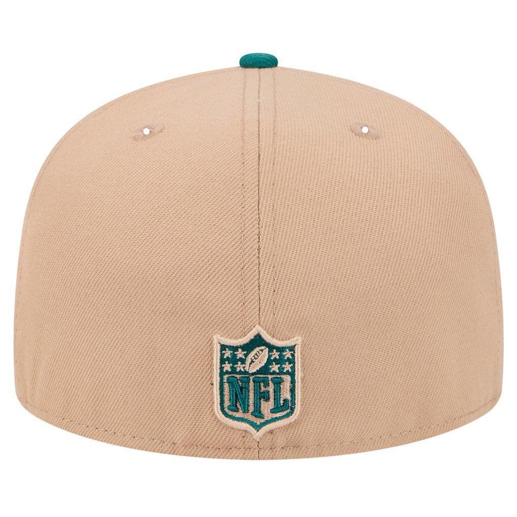 Philadelphia Eagles New Era Logo Main 59FIFTY Fitted Hat Tan - NFL