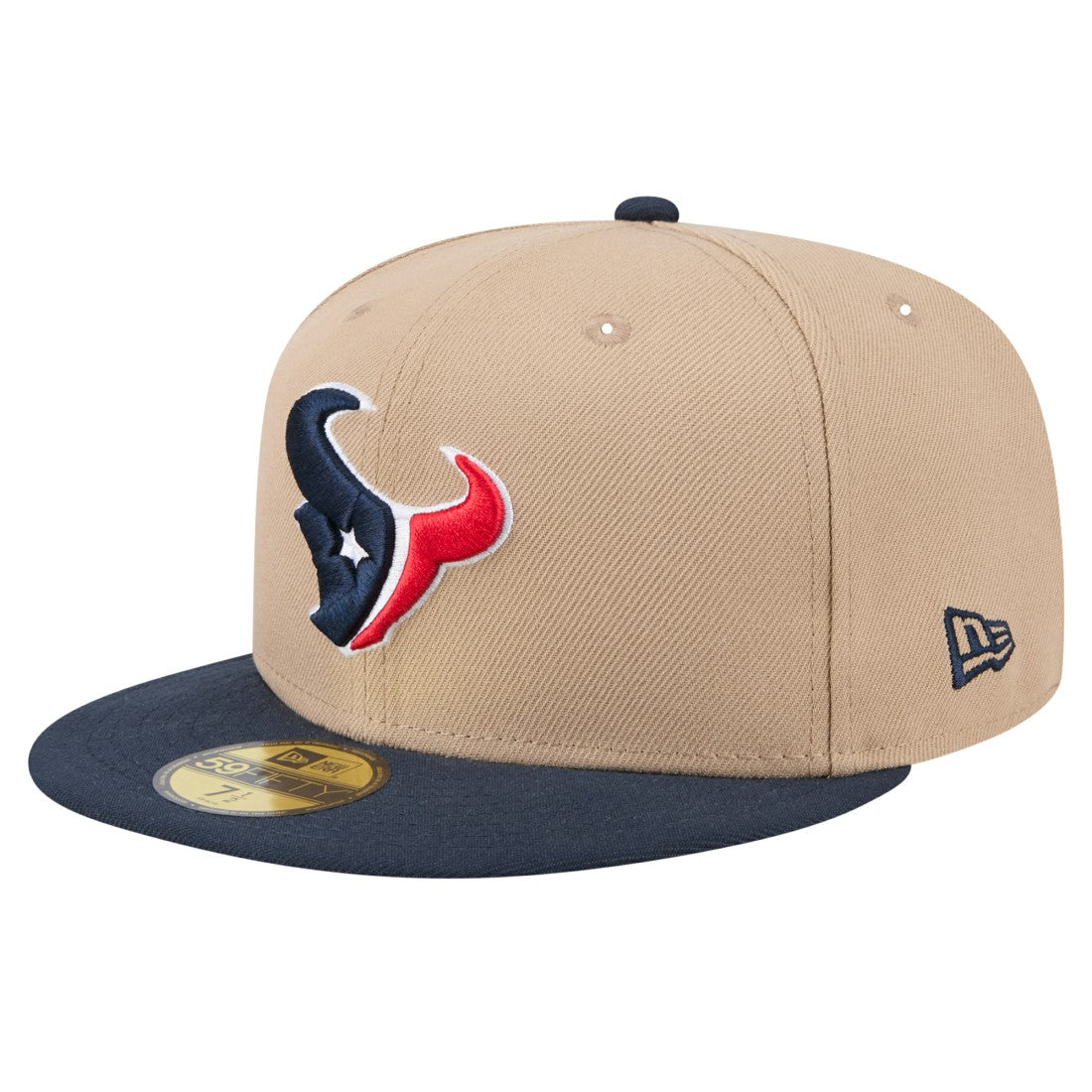 Houston Texans New Era Logo Main 59FIFTY Fitted Hat Tan - NFL