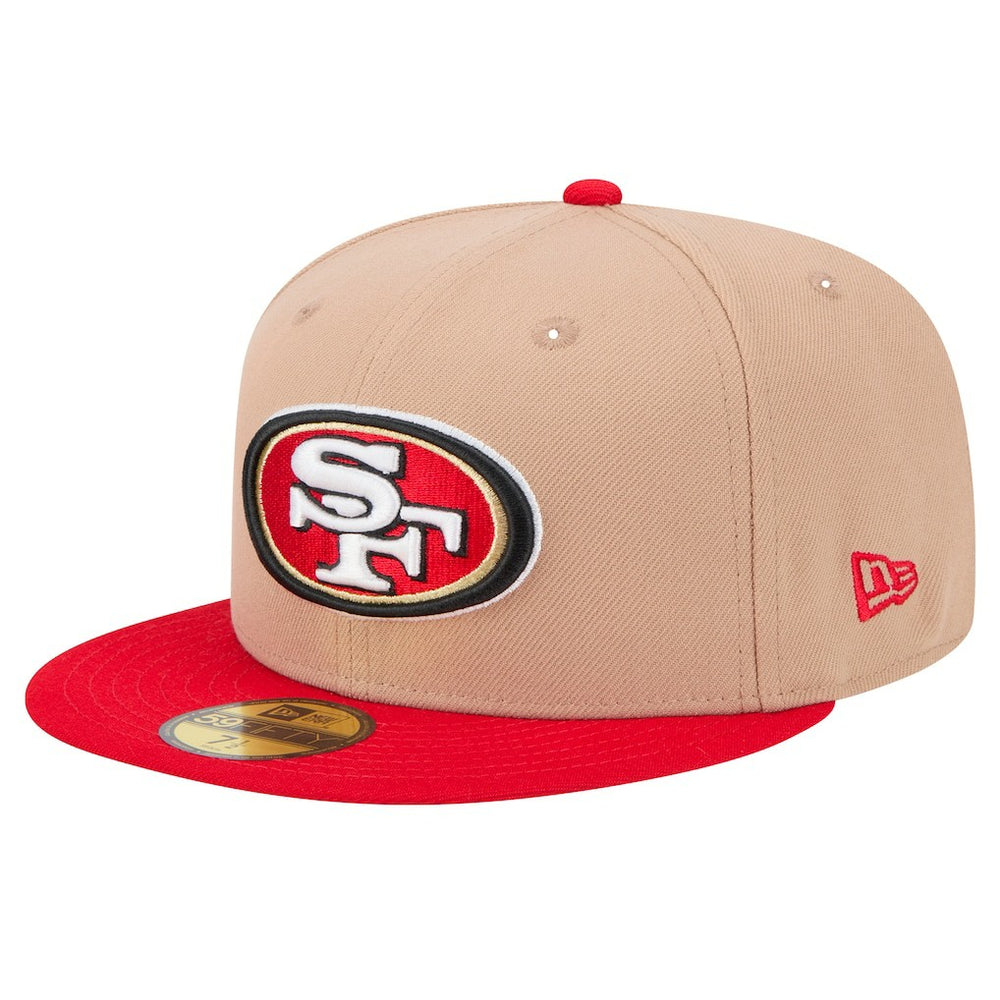 San Francisco 49ers New Era Logo Main 59FIFTY Fitted Hat Tan - NFL