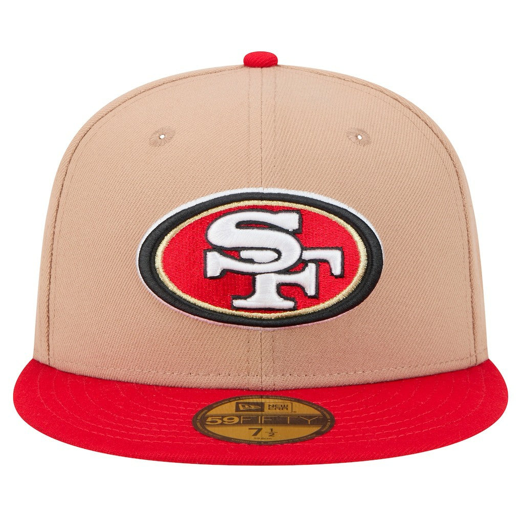 San Francisco 49ers New Era Logo Main 59FIFTY Fitted Hat Tan - NFL