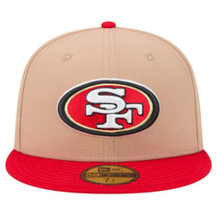 San Francisco 49ers New Era Logo Main 59FIFTY Fitted Hat Tan - NFL