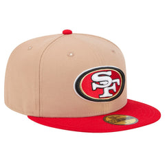 San Francisco 49ers New Era Logo Main 59FIFTY Fitted Hat Tan - NFL