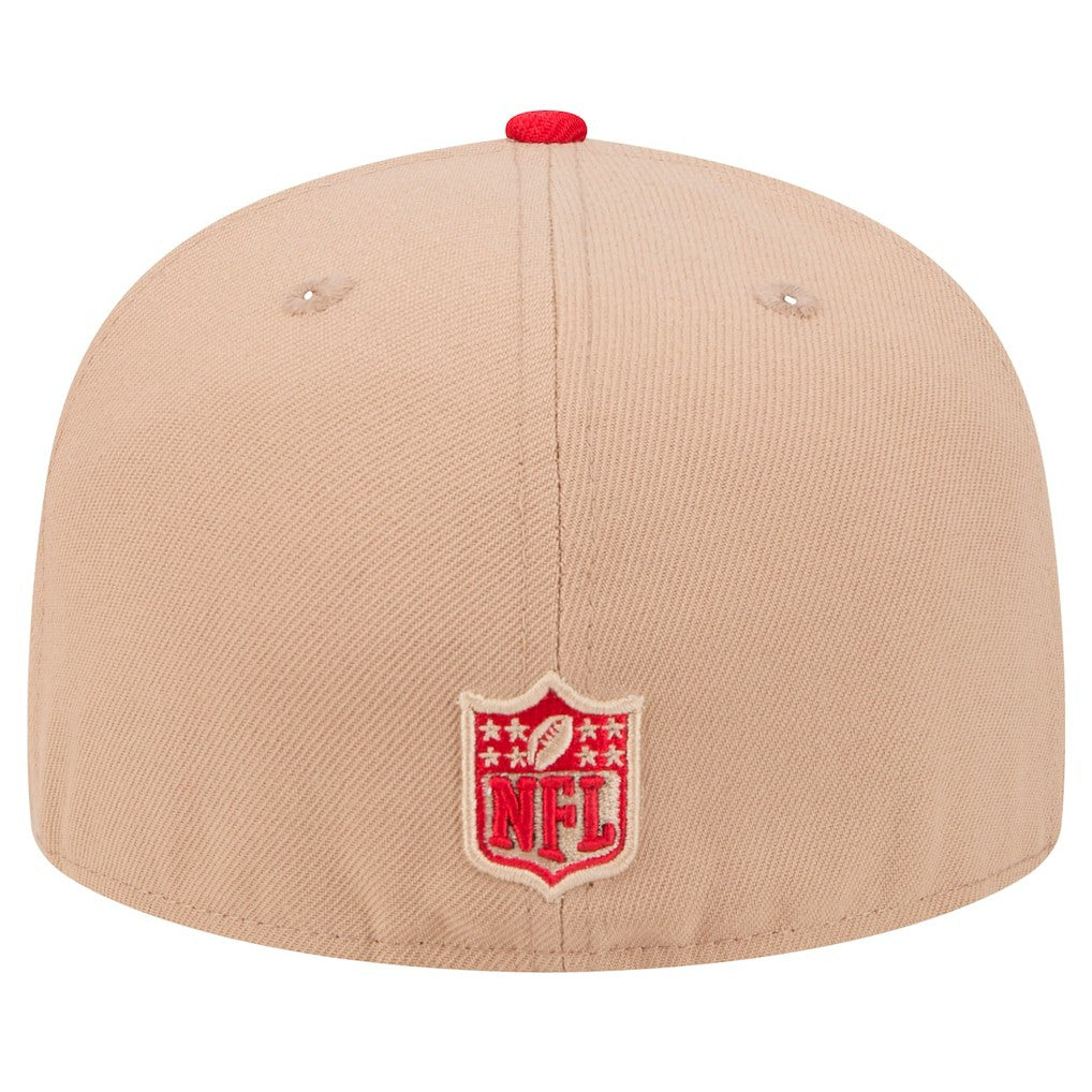 San Francisco 49ers New Era Logo Main 59FIFTY Fitted Hat Tan - NFL