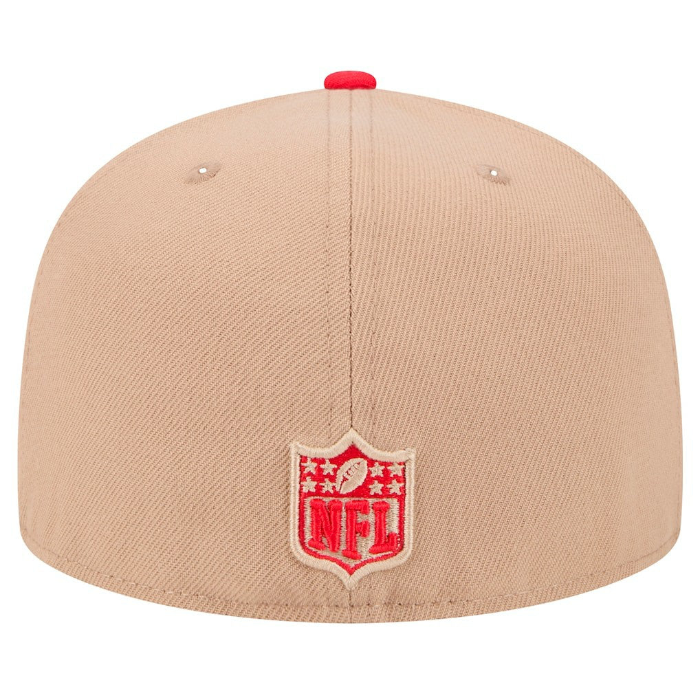 Kansas City Chiefs New Era Logo Main 59FIFTY Fitted Hat Tan - NFL