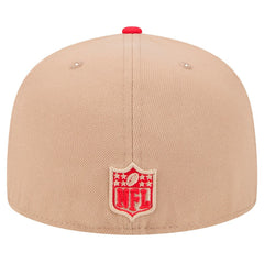 Kansas City Chiefs New Era Logo Main 59FIFTY Fitted Hat Tan - NFL