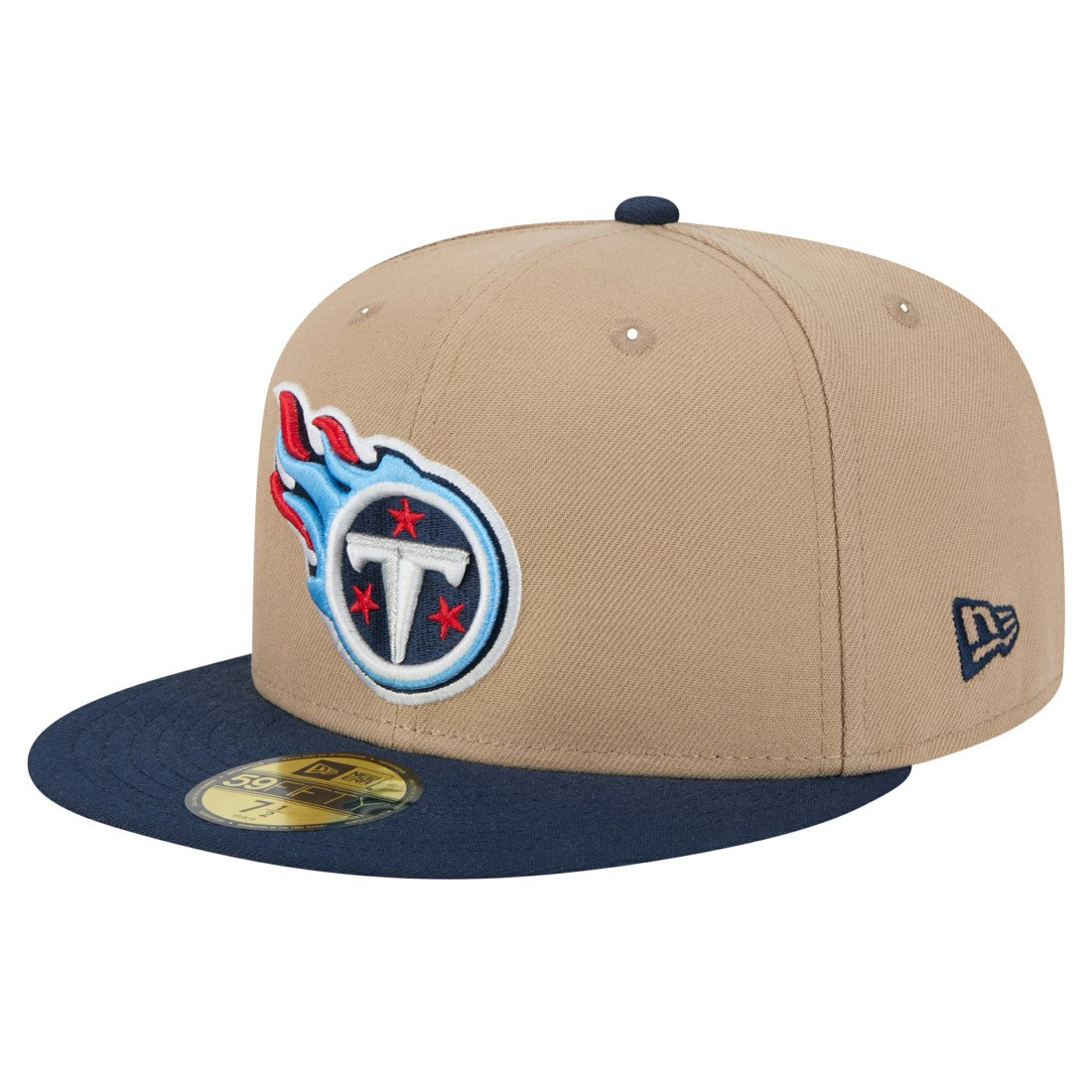 Tennessee Titans New Era Logo Main 59FIFTY Fitted Hat Tan - NFL