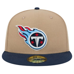 Tennessee Titans New Era Logo Main 59FIFTY Fitted Hat Tan - NFL