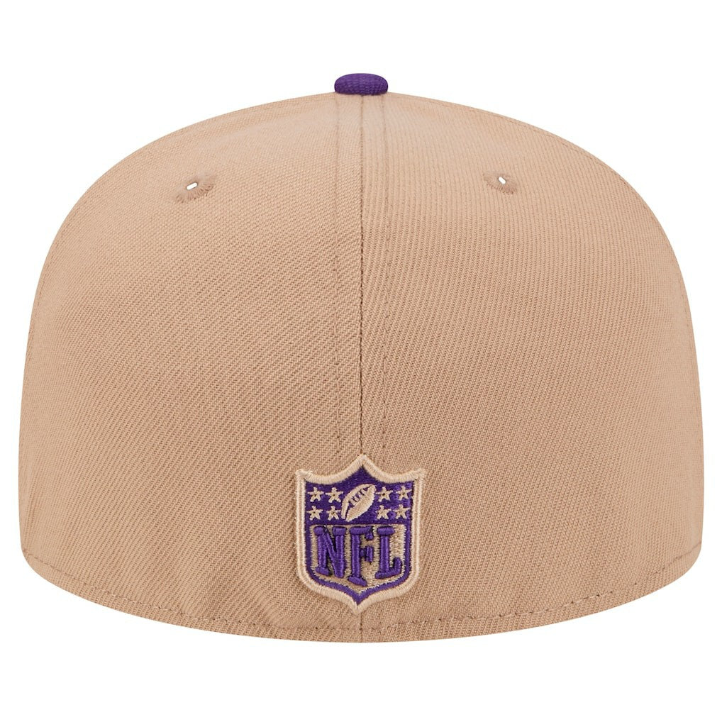Minnesota Vikings New Era Logo Main 59FIFTY Fitted Hat Tan - NFL