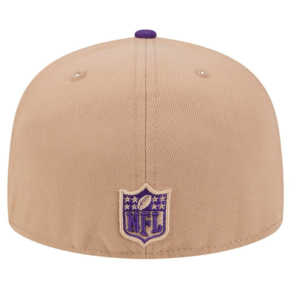 Minnesota Vikings New Era Logo Main 59FIFTY Fitted Hat Tan - NFL